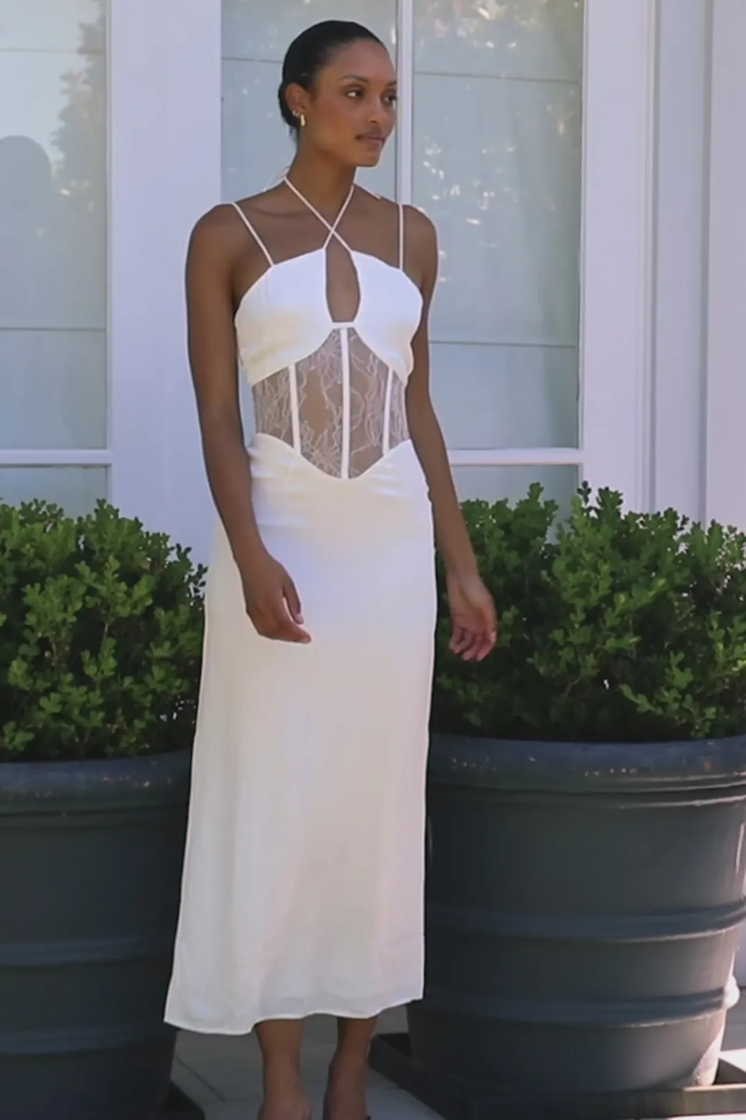 Dresses|SABO Teyah Midi Dress-White