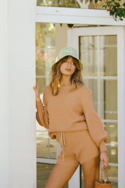 Sets|SABO Toffee Knit Shorts