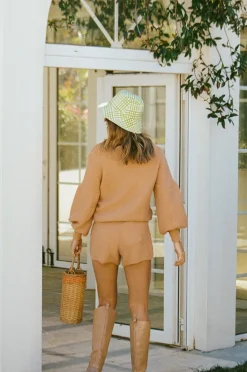 Sets|SABO Toffee Knit Shorts