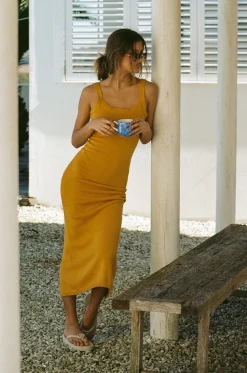 Dresses|SABO Vallie Midi Dress-Honey