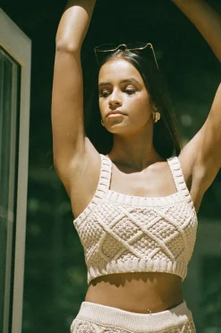 Sets|SABO Venti Knit Top-Tan