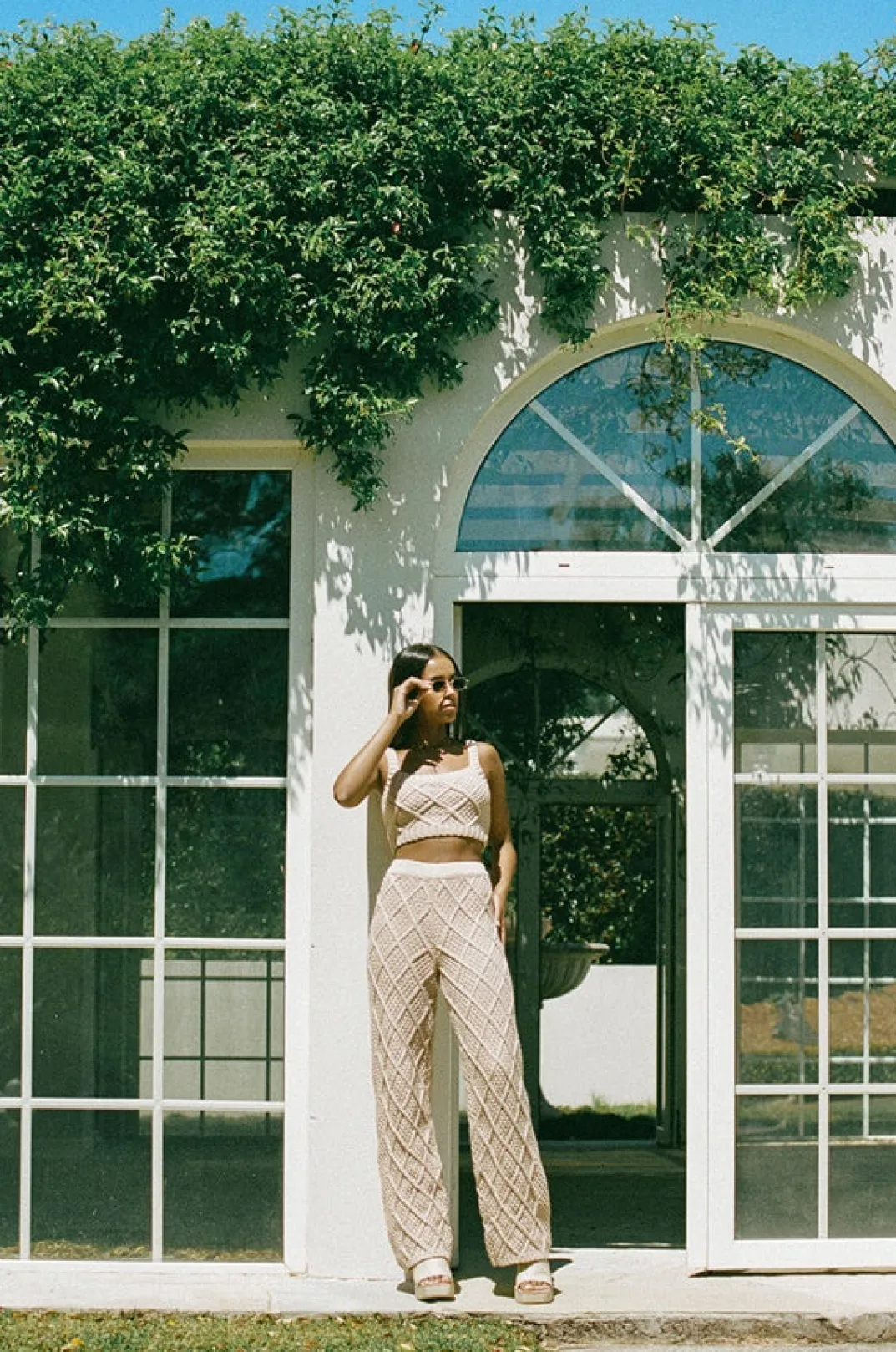 Sets|SABO Venti Knit Top-Tan