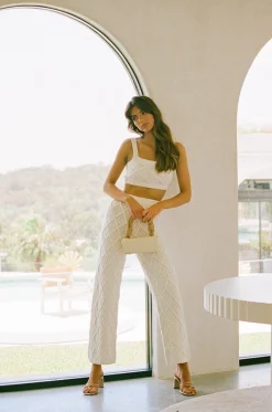 Sets|SABO Venti Knit Top-White