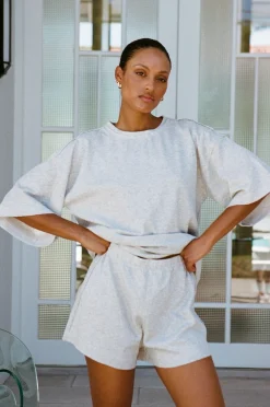 Back In|SABO Wanderer Shorts-Marl Grey