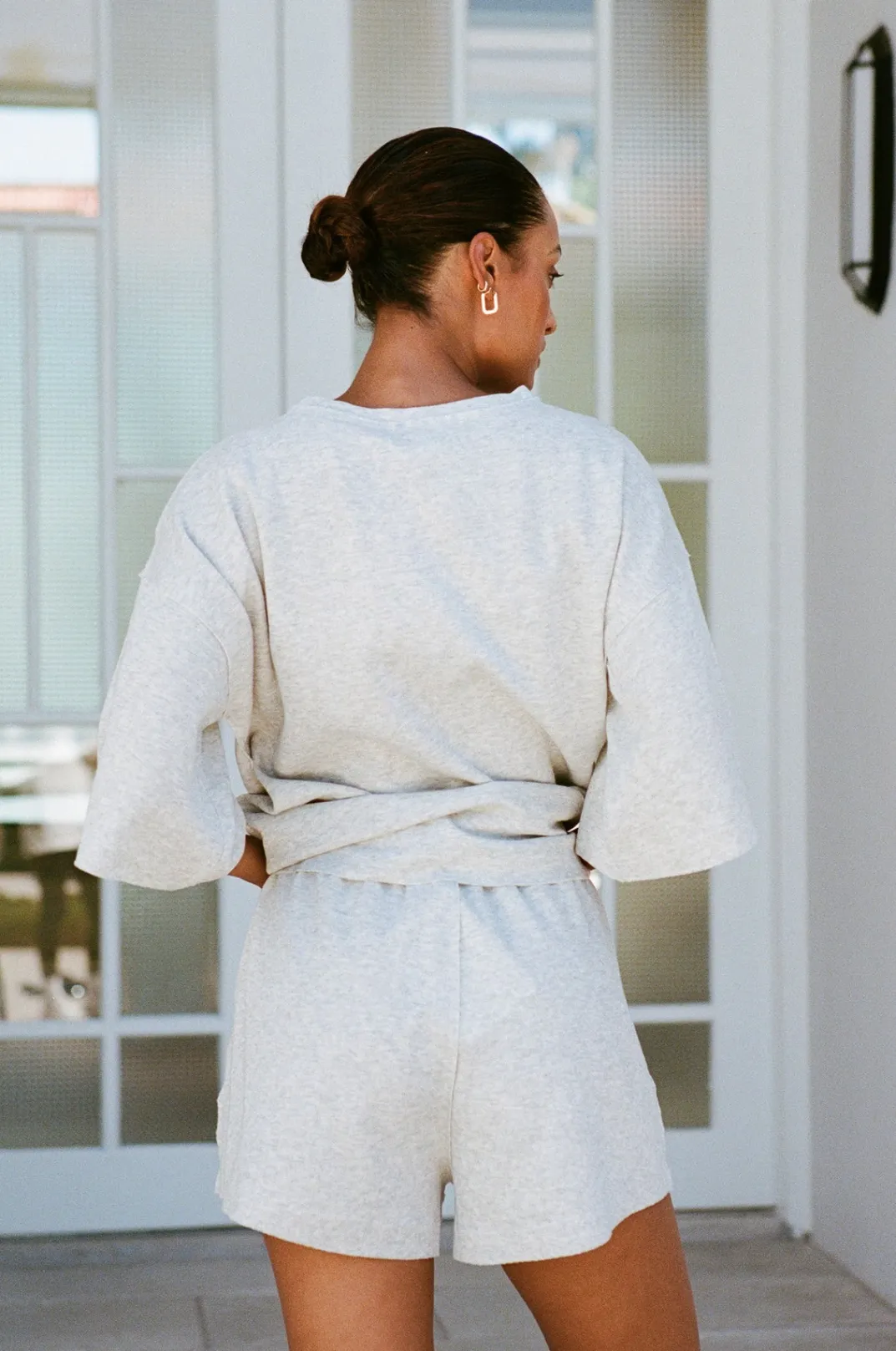 Back In|SABO Wanderer Shorts-Marl Grey