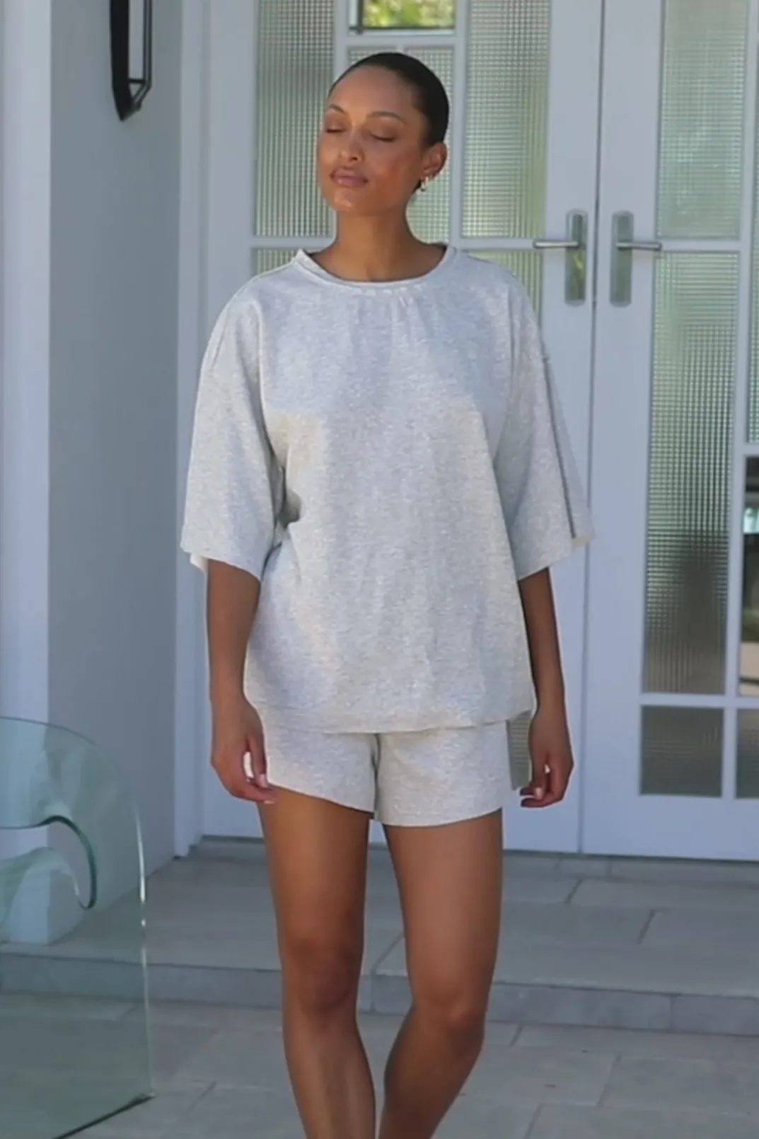 Back In|SABO Wanderer Shorts-Marl Grey