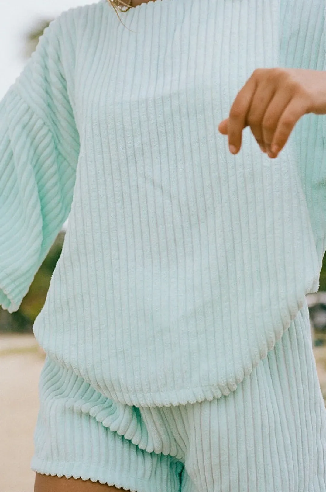 Sets|SABO Wanderer Tee-Blue Minky