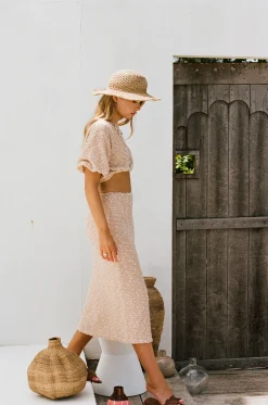 Sets|SABO West Midi Skirt-Tan