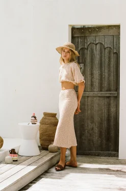 Sets|SABO West Midi Skirt-Tan